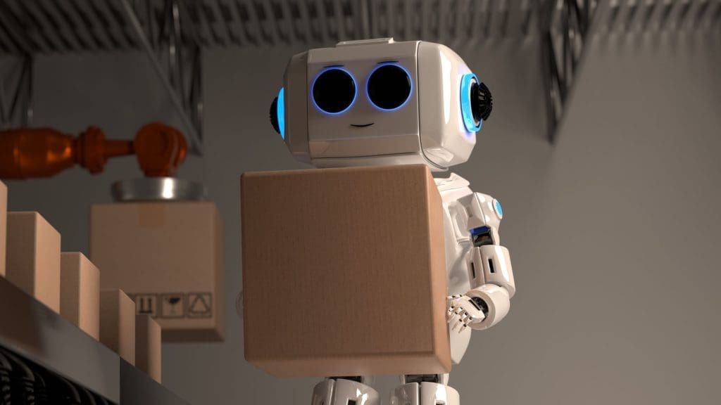 Robot helping pack for relocation